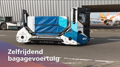 Testen met zelfrijdend bagagevoertuig op Schiphol